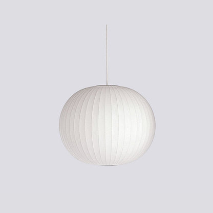 Steel Wire Silk Shade Ceiling Light 20 in White for Kitchen Island Dining Room Modern Pendant Lamp Hanging Fixture Adjustable Cord E26 Base