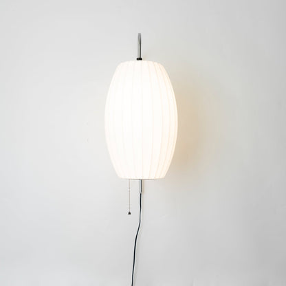 Plug-In Wall Sconce with Swivel Bracket & Frosted Glass Shade – 16 in Height, 59 in Cord – Adjustable Bedroom & Living Room Accent Light for