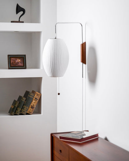 Plug-In Wall Sconce with Swivel Bracket & Frosted Glass Shade – 16 in Height, 59 in Cord – Adjustable Bedroom & Living Room Accent Light for