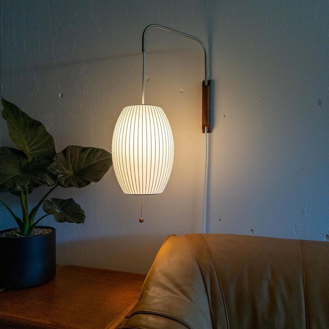 Plug-In Wall Sconce with Swivel Bracket & Frosted Glass Shade – 16 in Height, 59 in Cord – Adjustable Bedroom & Living Room Accent Light for