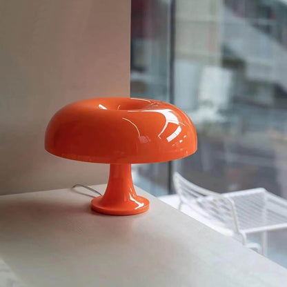 Mushroom Desk Lamp with Curved Metal Shade for Bedroom Nightstand Office Reading Study Ambient Lighting E14 Socket 40W Max 12.6 in Tall Mode