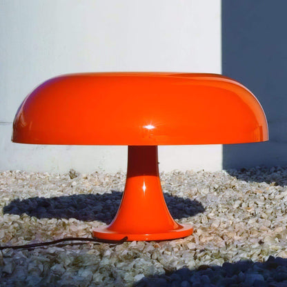 Mushroom Desk Lamp with Curved Metal Shade for Bedroom Nightstand Office Reading Study Ambient Lighting E14 Socket 40W Max 12.6 in Tall Mode