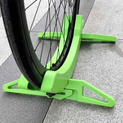 Floor Bike Rack ABS Plastic Wheel Parking Stand for Garage Home Storage Indoor Bicycle Holder Upright Support Lightweight Tire Organizer for