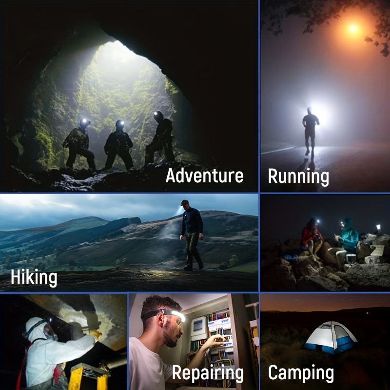 NightRunner Pro | 230° LED Headlamp with 1500 Lumens | Versatile Light Modes for Outdoor Adventures
