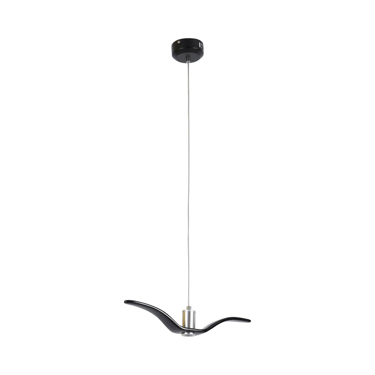 Sculptural Bird Ceiling Fixture with Adjustable Height LED Hardwired Suspension for Kitchen Islands Dining Tables Living Spaces in White or