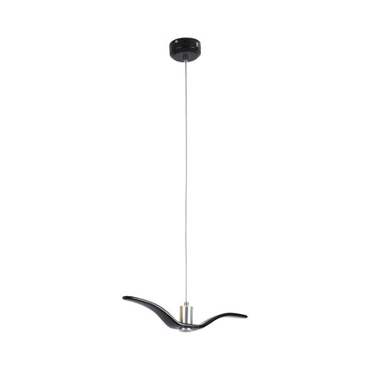 Sculptural Bird Ceiling Fixture with Adjustable Height LED Hardwired Suspension for Kitchen Islands Dining Tables Living Spaces in White or