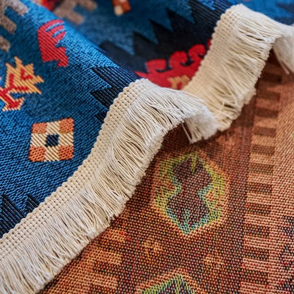 Noble Boho Sofa Cover - Colorful Chenille, Vintage Design, Dustproof