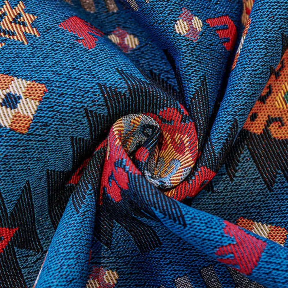 Noble Boho Sofa Cover - Colorful Chenille, Vintage Design, Dustproof