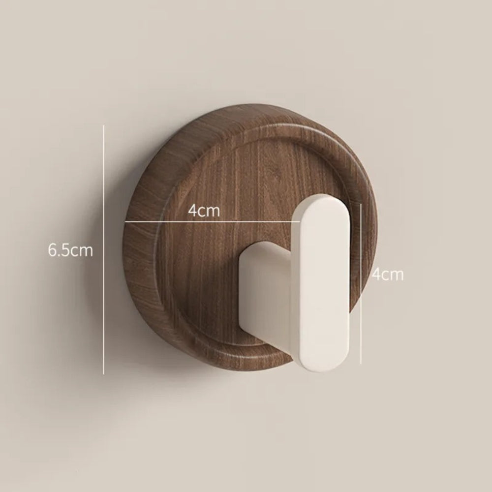 Noble Walnut Wall Hook - Minimalist Design, Durable Key Holder for Wall