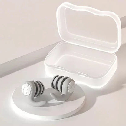 Reusable Silicone Sleep Earplugs for Noise Blocking – Soft Comfort Fit for Night Rest, Study & Travel