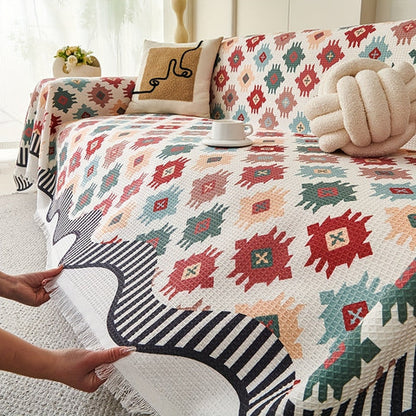 Noble Throw Cover - Durable Geometric Boho Design