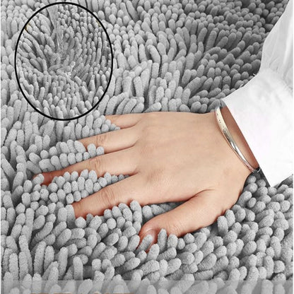 Non-Slip Bath Mat in Ultra Soft Chenille with Memory Foam