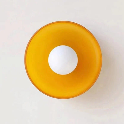 Glass Ceiling Light Fixture with Nordic-Inspired Design – Soft Ambient Lighting for Bedroom, Kitchen, Living Room & Hallway