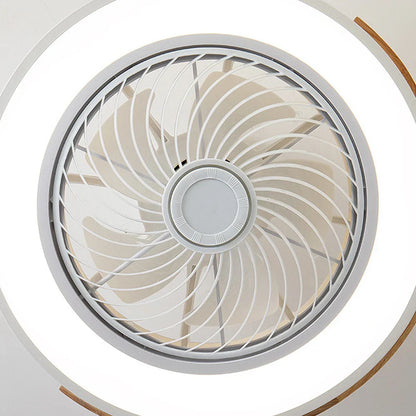 Wood Ceiling Fan with Dimmable LED Light & Remote 20 Inch for Bedroom Living Room Compact Indoor Airflow Cooling Rustic Decor