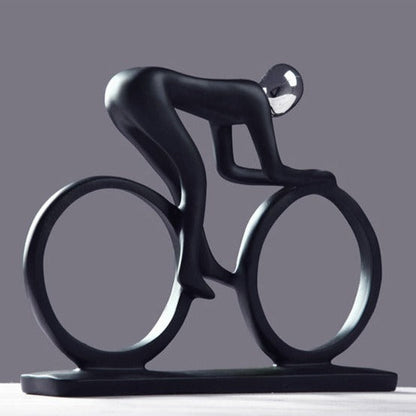 Abstract Cyclist Sculpture – Modern Home Decor Accent