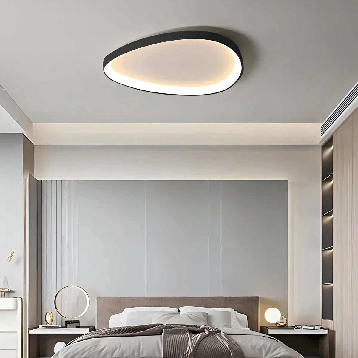Lámpara de techo LED de montaje empotrado con control remoto de intensidad y temperatura de color para dormitorio, pasillo y sala de estar – Eficiencia energética