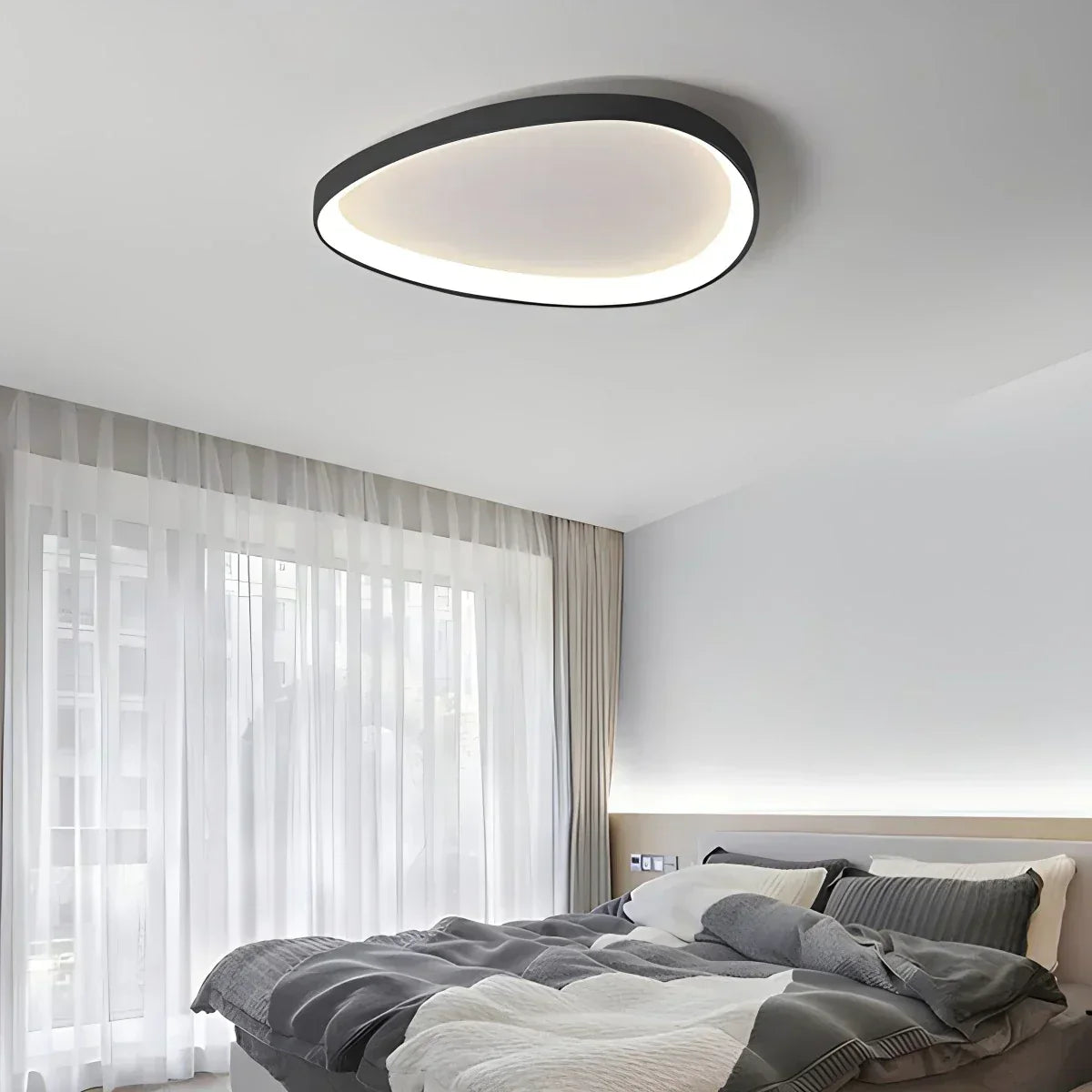 Lámpara de techo LED de montaje empotrado con control remoto de intensidad y temperatura de color para dormitorio, pasillo y sala de estar – Eficiencia energética