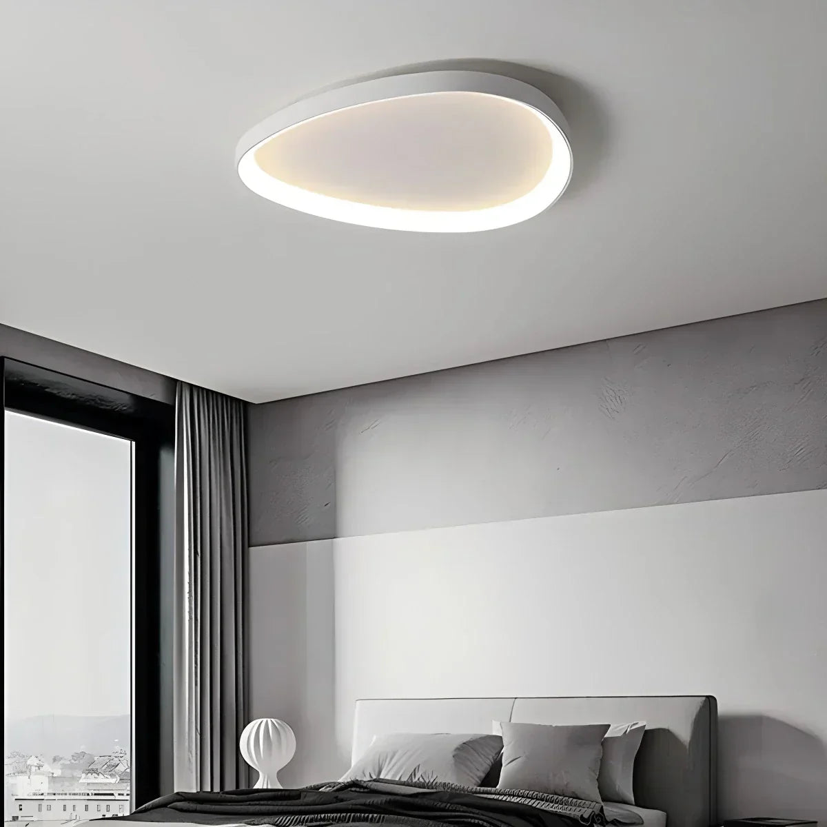 Lámpara de techo LED de montaje empotrado con control remoto de intensidad y temperatura de color para dormitorio, pasillo y sala de estar – Eficiencia energética