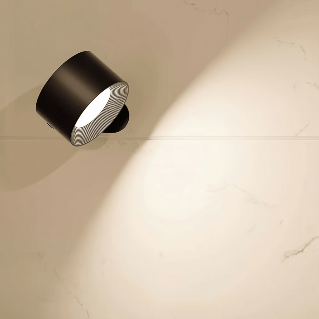 Cordless LED Sconce with Remote Control – Rechargeable Aluminum Wall Light for Bedroom, Living Room & Hallway