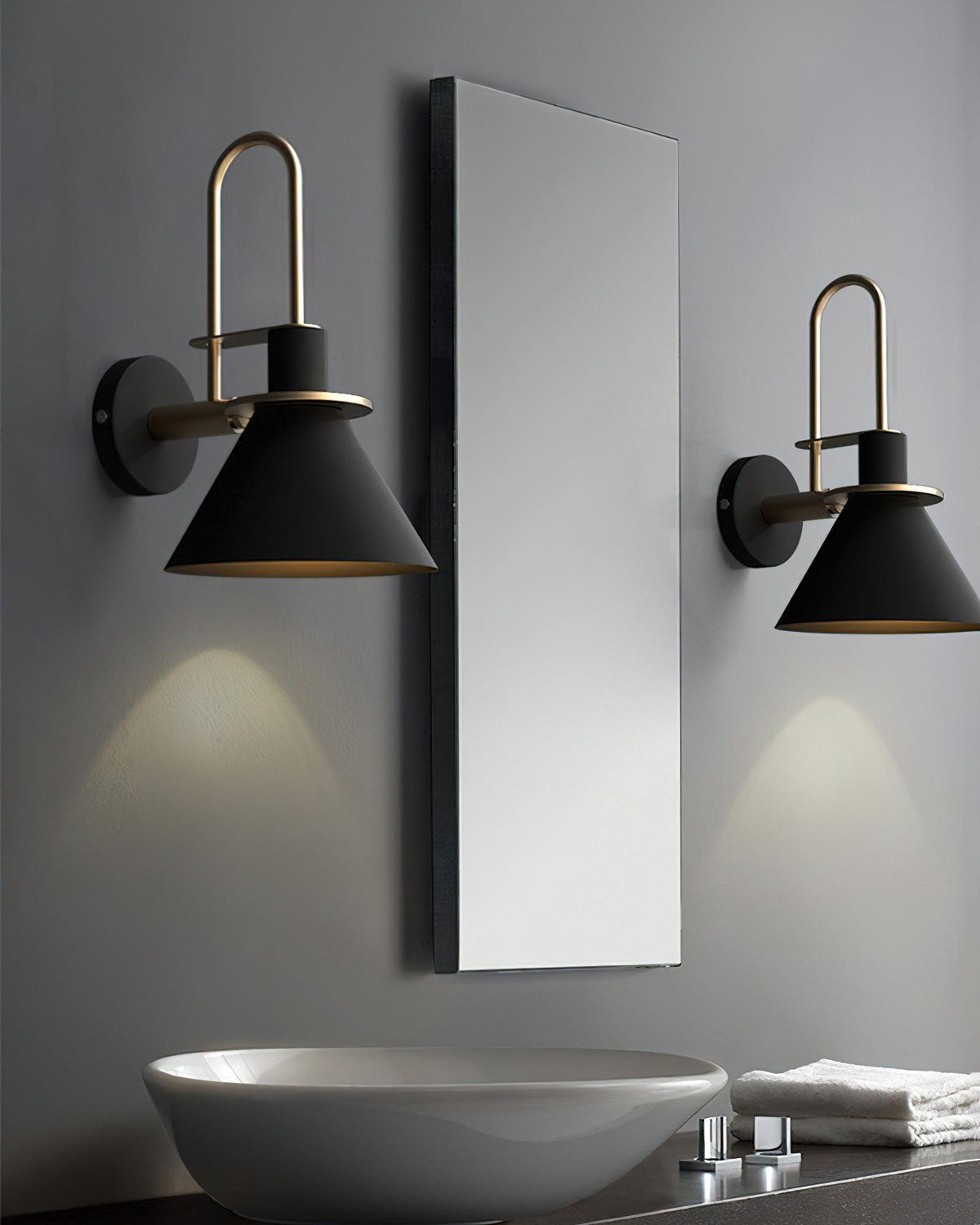 Industrial Iron Sconce Light for Hallways Kitchens & Entryways – Modern Matte Side Lighting for Residential and Commercial Use