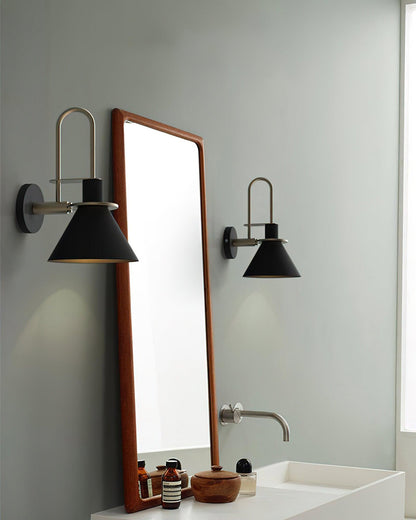 Industrial Iron Sconce Light for Hallways Kitchens & Entryways – Modern Matte Side Lighting for Residential and Commercial Use