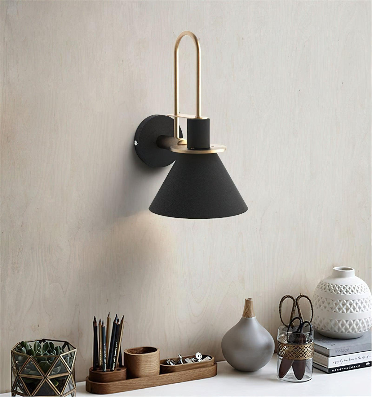 Industrial Iron Sconce Light for Hallways Kitchens & Entryways – Modern Matte Side Lighting for Residential and Commercial Use