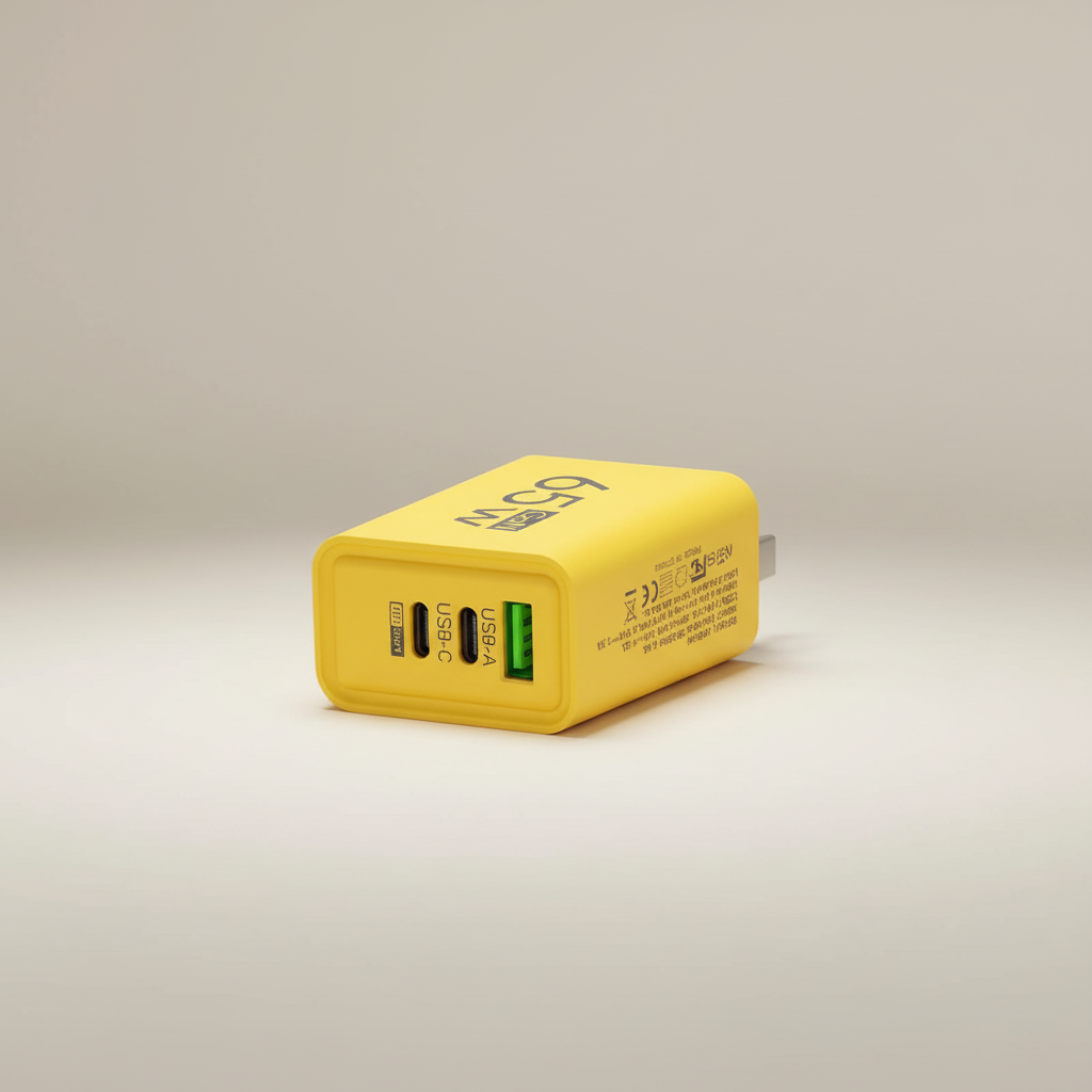 Multi-Port USB Wall Adapter with GaN Technology – Fast Charging for Phones, Tablets & Laptops