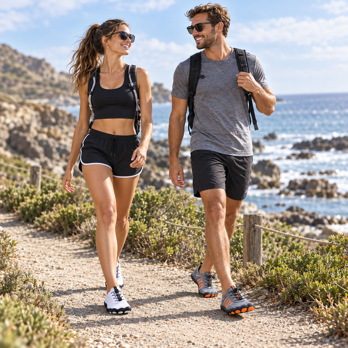 Zapatos de agua ligeros para senderismo, natación y trail running – Diseño minimalista flexible de secado rápido para hombres y mujeres, deportes anfibios
