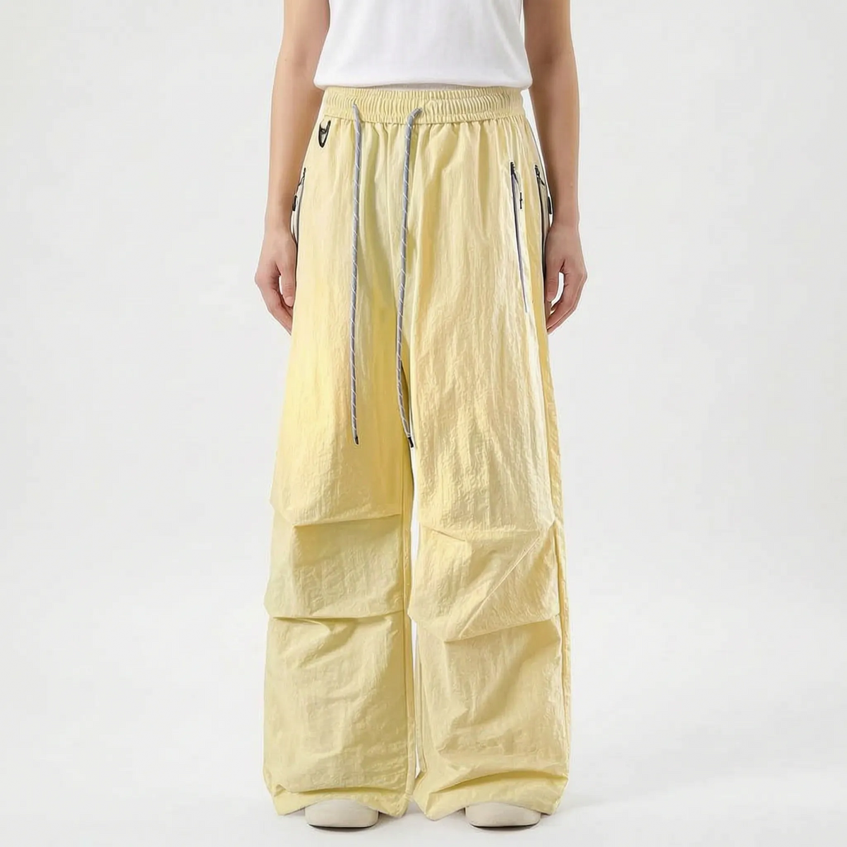 Women's Water-Resistant Wide-Leg Hiking Pants with Adjustable Waist & Cuffs for Outdoor Adventures