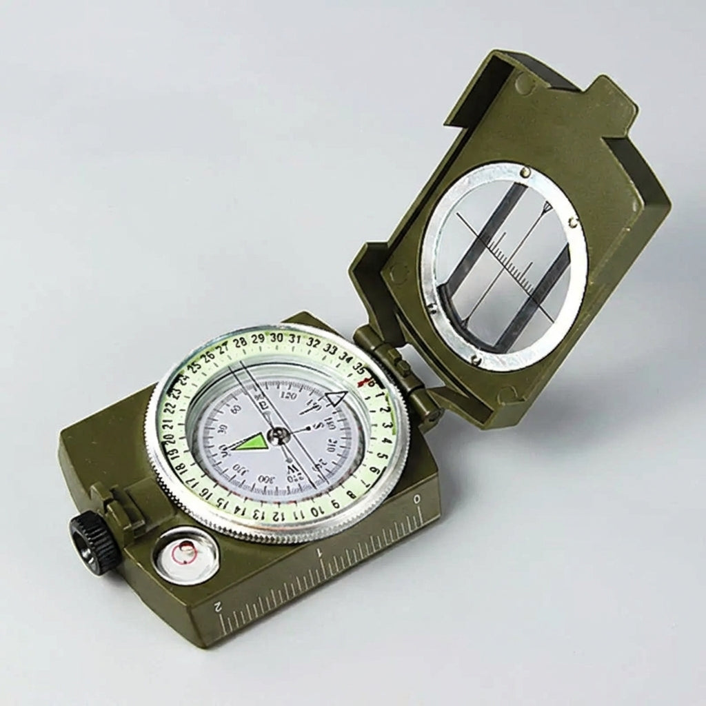 Lensatic Sighting Compass with Folding Design for Hiking & Outdoor Navigation | Portable Pocket Compass