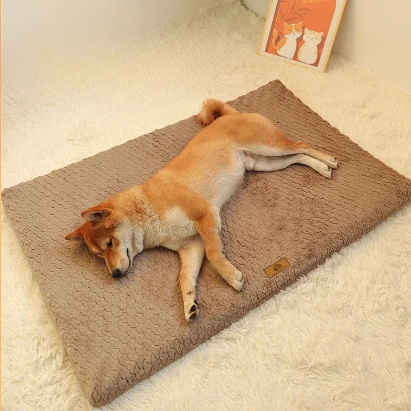Cushioned Pet Resting Pad with Removable Washable Cover & Non-Skid Bottom for Dogs & Cats