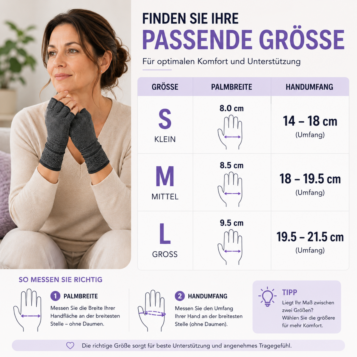 Fingerless Compression Gloves for Joint Support & Pain Relief – Breathable Half-Finger Hand Braces for Everyday Tasks & Arthritis Comfort