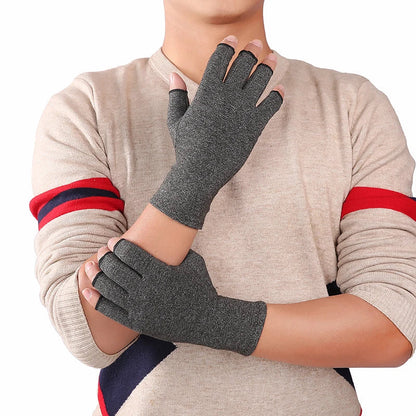 Fingerless Compression Gloves for Joint Support & Pain Relief – Breathable Half-Finger Hand Braces for Everyday Tasks & Arthritis Comfort