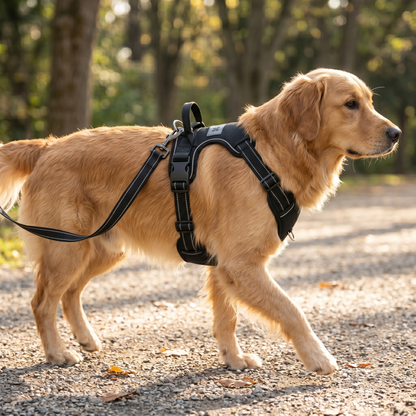 Adjustable Anti-Pull Dog Vest with Front Clip and Reflective Trim for Small to Large Breeds