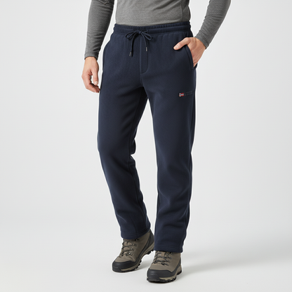 Insulated Fleece Winter Snow Pants for Skiing, Camping & Outdoor Work – Unisex Thermal Cold Weather Trousers with Elastic Waist & Deep