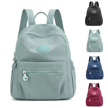 Compact Nylon Daypack with Anti-Theft Zippers – 11L Travel-Ready Mini Backpack for Commuting, School & Daily Errands