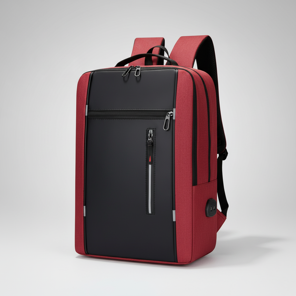 Mochila impermeable para portátil con puerto de carga USB – Compartimento acolchado para notebook de 15.6 pulgadas – Mochila urbana para trabajo, escuela y viajes