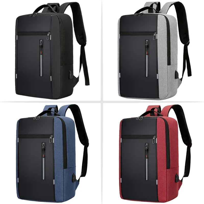 Mochila impermeable para portátil con puerto de carga USB – Compartimento acolchado para notebook de 15.6 pulgadas – Mochila urbana para trabajo, escuela y viajes