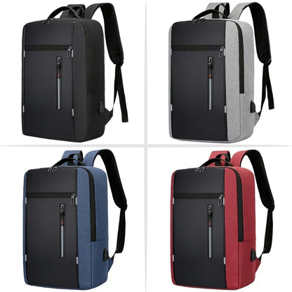 Mochila impermeable para portátil con puerto de carga USB – Compartimento acolchado para notebook de 15.6 pulgadas – Mochila urbana para trabajo, escuela y viajes