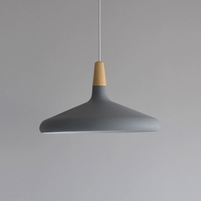 Hanging Drop Ceiling Fixture Wood Metal Shade Adjustable Cord 7-15 inch Diameter for Kitchen Island Dining Room E26 Socket Modern Farmhouse