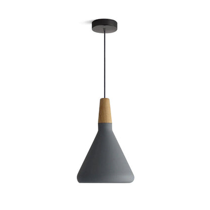 Hanging Drop Ceiling Fixture Wood Metal Shade Adjustable Cord 7-15 inch Diameter for Kitchen Island Dining Room E26 Socket Modern Farmhouse