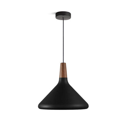 Hanging Drop Ceiling Fixture Wood Metal Shade Adjustable Cord 7-15 inch Diameter for Kitchen Island Dining Room E26 Socket Modern Farmhouse
