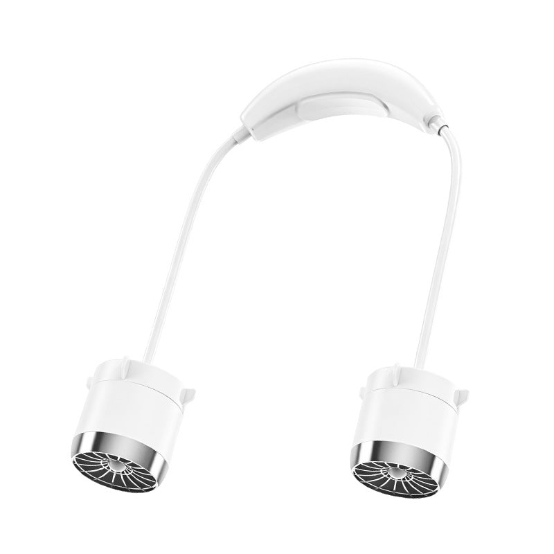 Ventilador de cuello recargable con velocidad ajustable: refrigeración portátil y silenciosa para viajes, deportes y actividades al aire libre