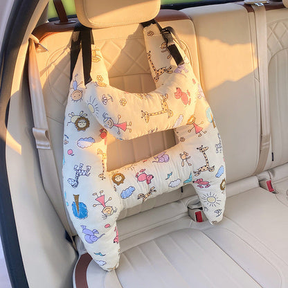 Kids Car Seat Head Support Pillow – Neck Cushion for Road Trips & Travel