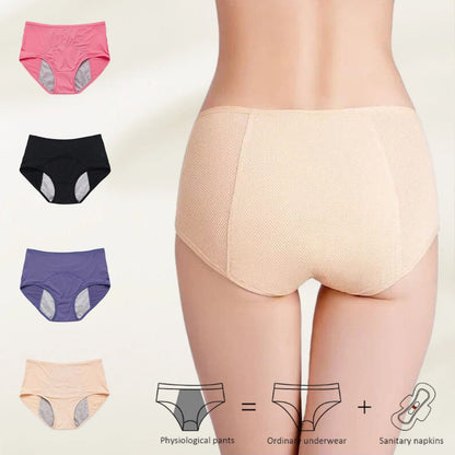 High-Waisted Period & Incontinence Underwear for Women – Reusable Leak-Proof Panties, Plus Size L–8XL with Triple-Layer Absorption