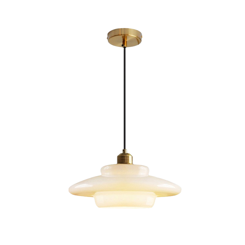 Lámpara de techo con globo de cristal esmerilado y casquillo E27 para isla de cocina, mesa de comedor, pasillo, entrada y dormitorio | Lámpara colgante blanca de mediados de siglo para sala de estar