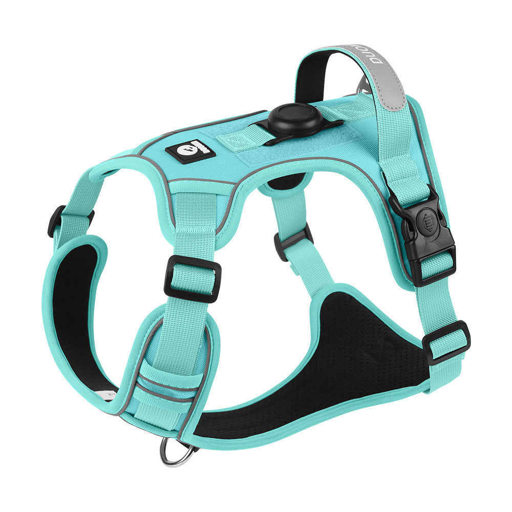 Adjustable Anti-Pull Dog Vest with Front Clip and Reflective Trim for Small to Large Breeds