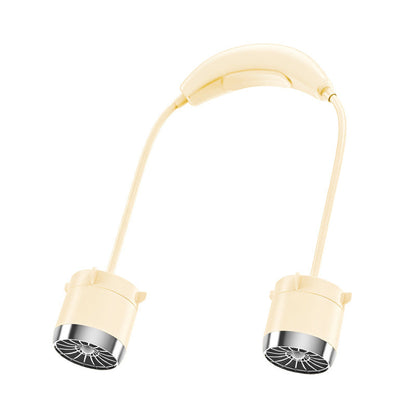 Ventilador de cuello recargable con velocidad ajustable: refrigeración portátil y silenciosa para viajes, deportes y actividades al aire libre