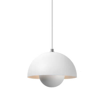 Dome Pendant Light Fixture Single Head Nordic Style Hanging Lamp Adjustable Cable Modern Ceiling Light for Kitchen Island Dining Room