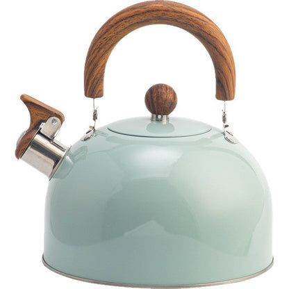 Stainless Steel Whistling Tea Kettle for Gas & Electric Stove 2.5-3 Quart Capacity Large Stovetop Water Boiler with Auto Shutoff